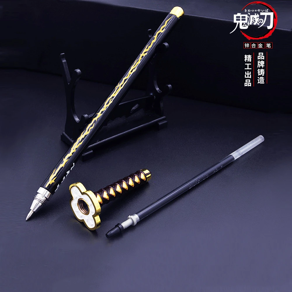 

Anime Demon Slayer Weapon Sword Model Gel Pen Cosplay Prop Student Gift Stationery Supplies 0.5Mm Black Refill Kimetsu No Yaiba