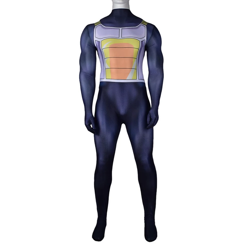 Аниме Драконий жемчуг Z Super Jiren Vegeta карнавальный костюм Zentai боди унисекс