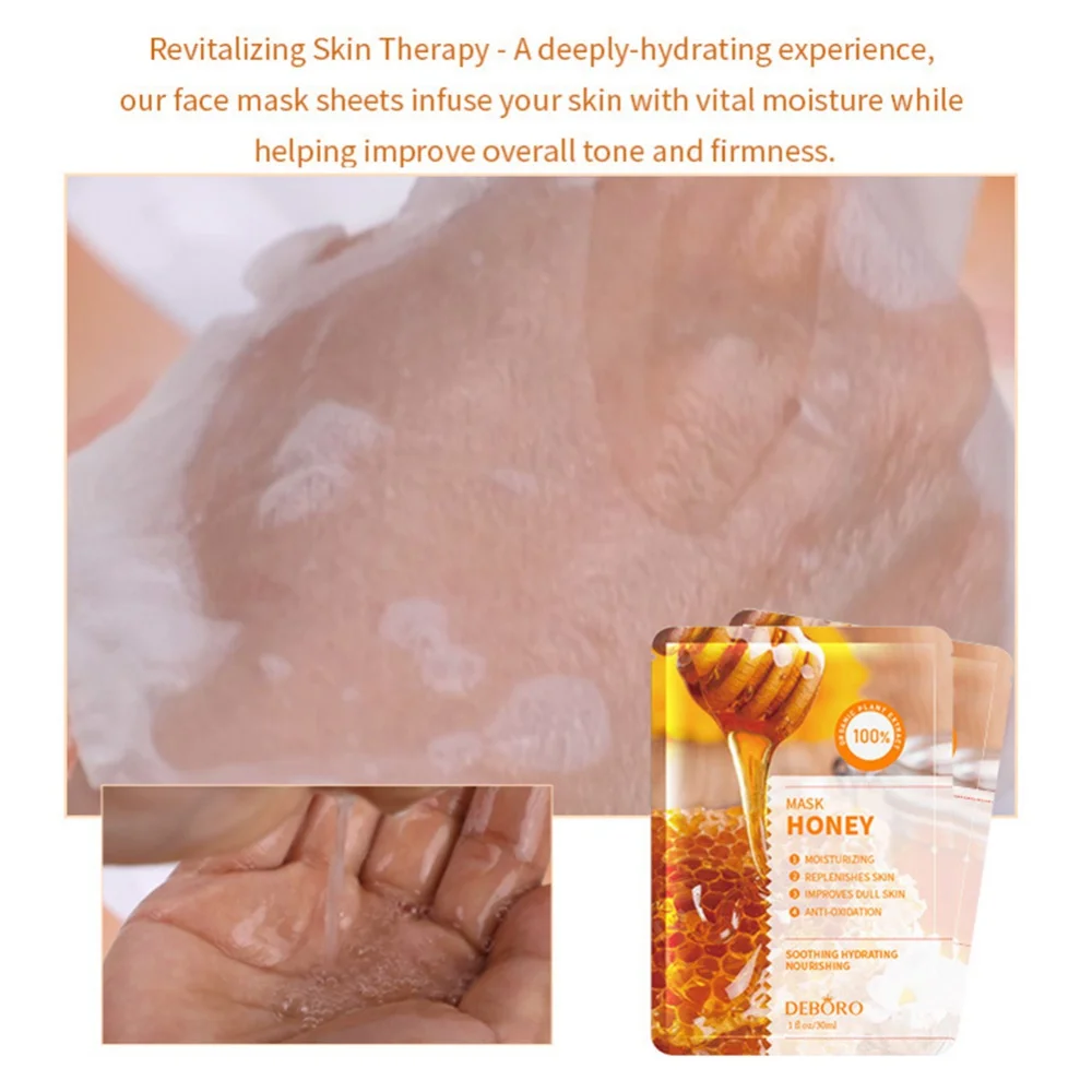

Honey Facial Mask Moisturizing Anti-Freckle Smooth Hydrating Nourishing Skin Care Masks