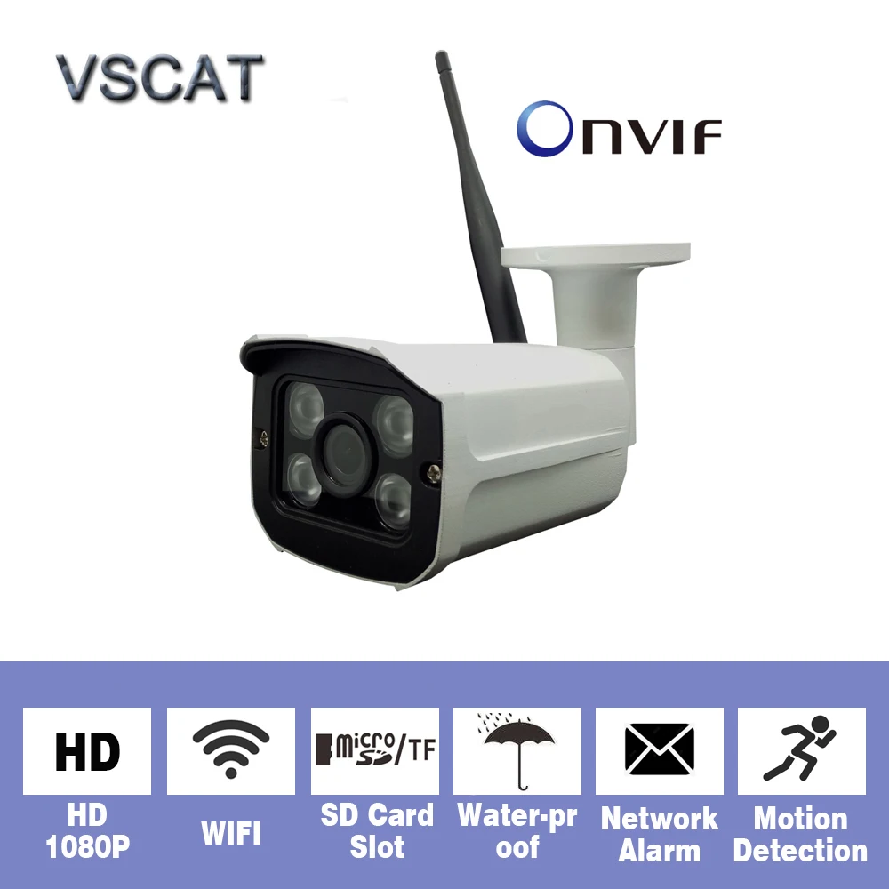 HD 1080P WiFi IP камера беспроводная Onvif 720P s Домашняя безопасность наблюдение слот