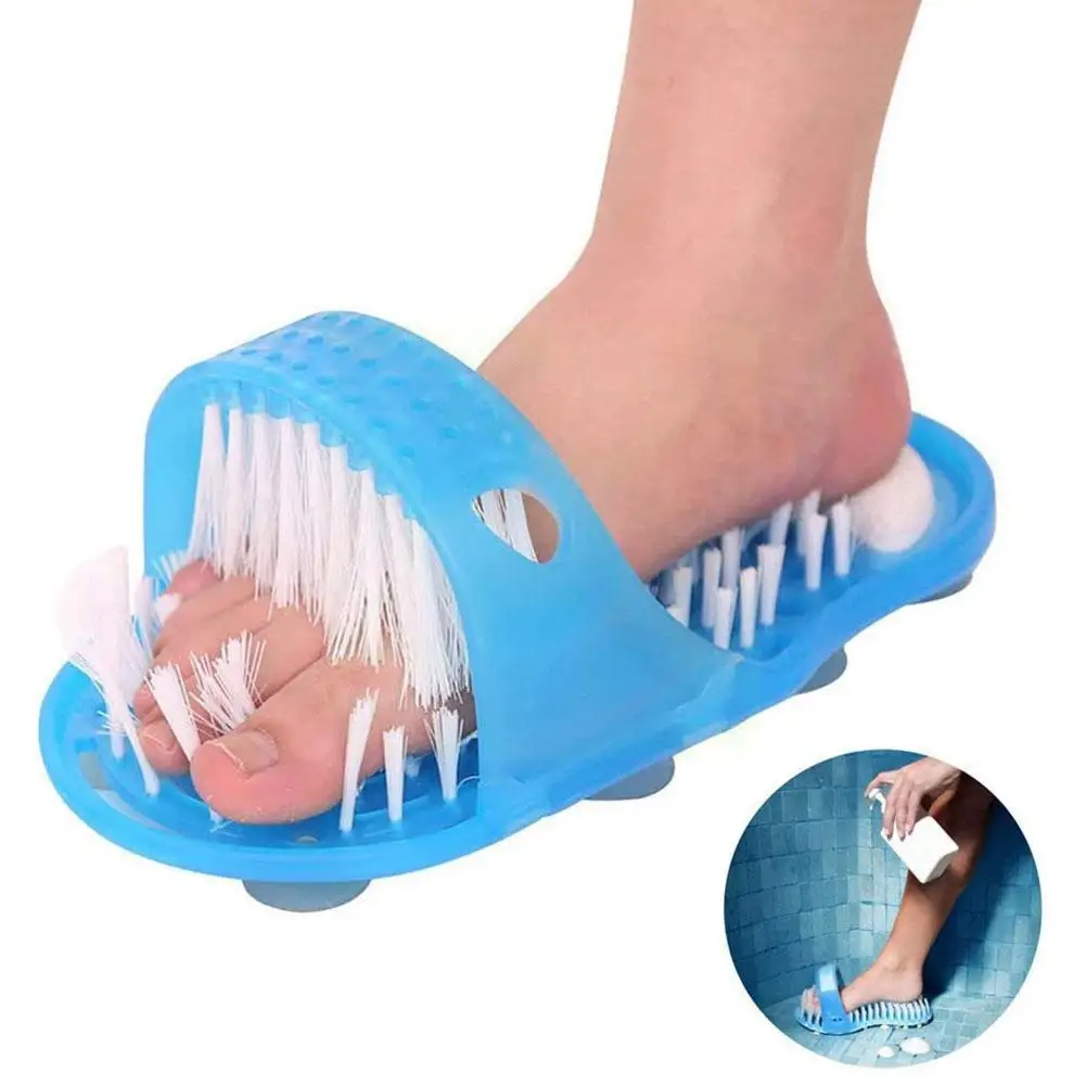 

1pc 280x140x115mm Bathroom Massage Slippers Shower Exfoliating Brush Massager Scrubber Machine Feet Cleaner Washing Gift Fo H8j5