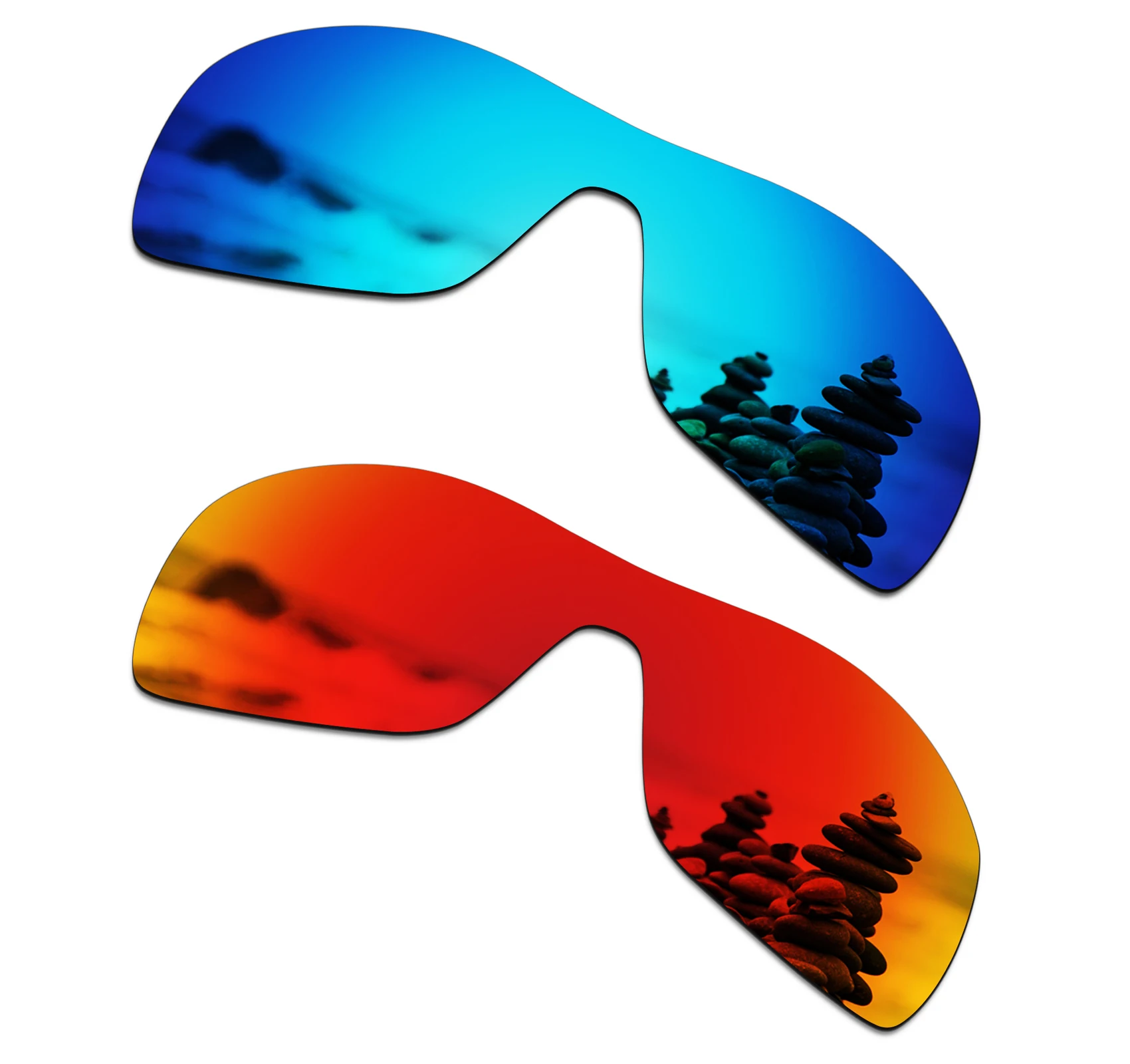 Blue and Red SmartVLT поляризованные Сменные линзы для солнцезащитных очков Oakley Antix-несколько вариантов - Цвет линз: Blue and Red