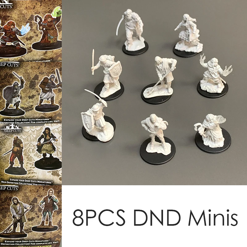 Настольная игра TRPG миниатюры Истребитель драконов варвар волк карлик изгой