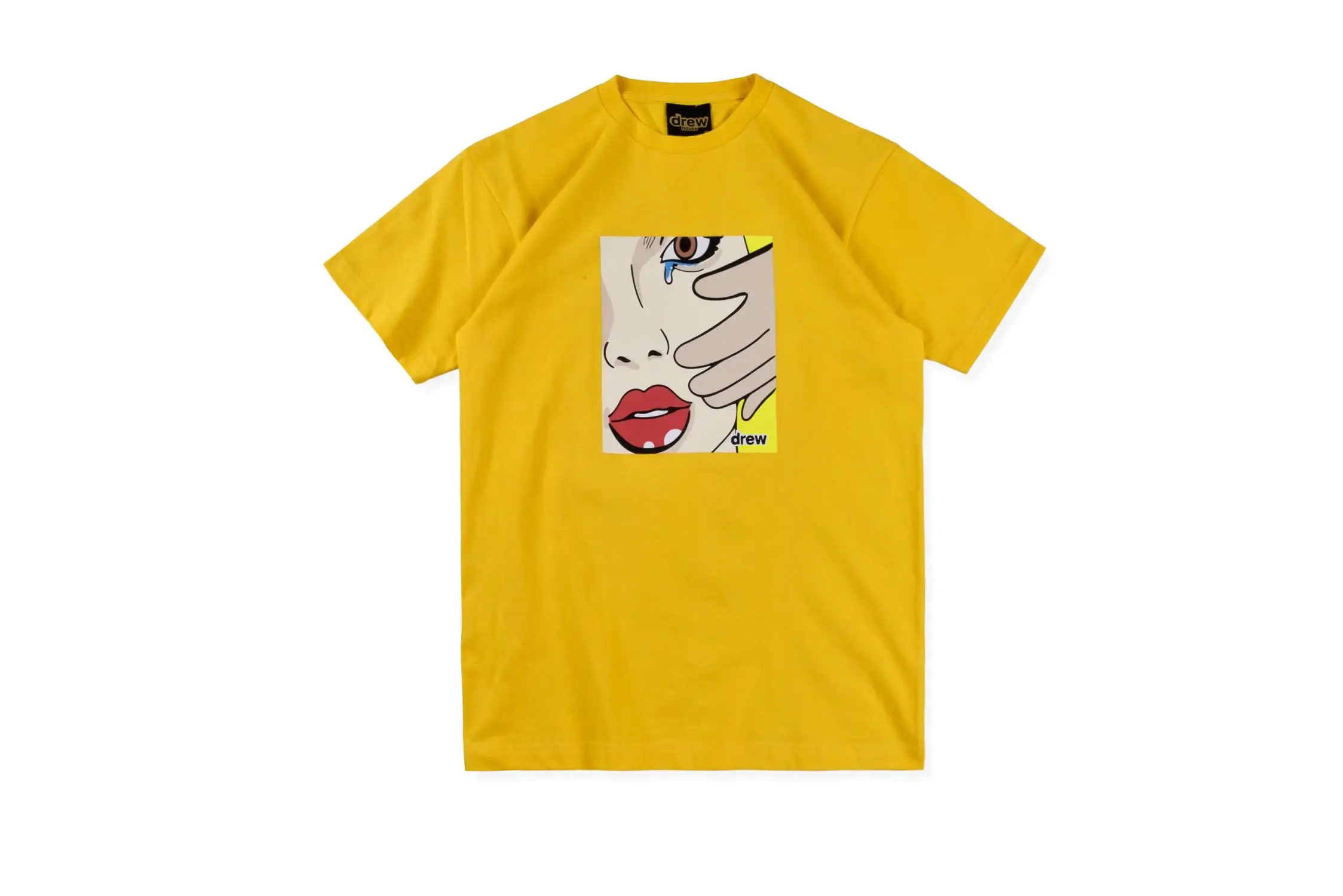 19ss drew house футболки для мужчин и женщин модный стиль drew Футболки Уличная Хип-хоп jusin bieber футболка для влюбленных drew house