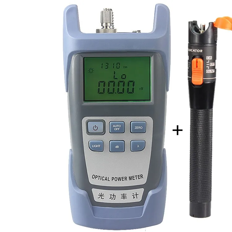 2 In 1 FTTH Fiber Optic Tool Kit King-60S Optical Power Meter -70 to +10dBm and 10mW Visual Fault Locator Fiber optic test pen