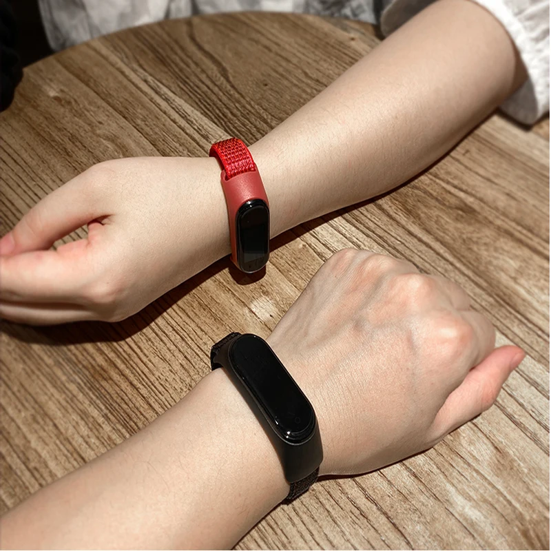 Спортивный ремешок для Xiaomi Mi band 4 3 нейлоновый браслета сменный correa mi | Наручные