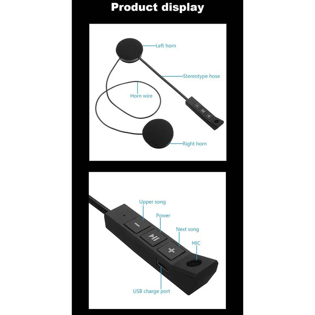 

New BT8 Motorcycle Headset Helmet Movement Helmet Headset Automatically Answer Calls Wireless Handsfree Stereo Earphone