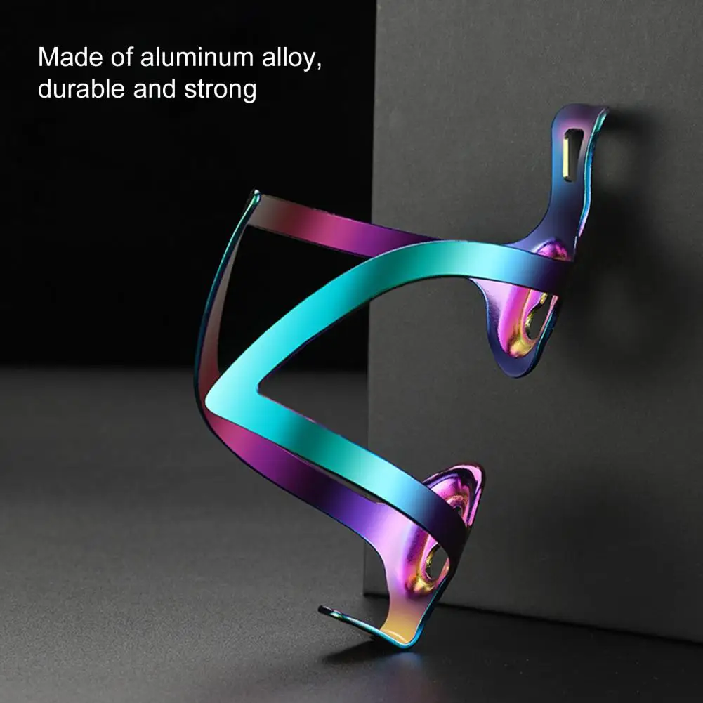 

Dazzling Plating color gradient Bicycle Aluminum Drink Water Bottle Holder Rack for Mountain / Folding Bike