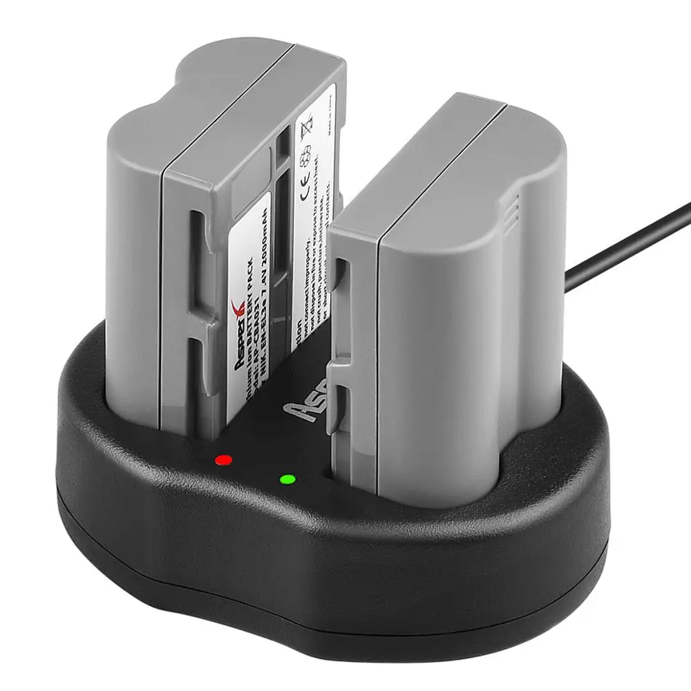 1x EN-EL3E EN-EL3e RU EL3E ENEL3E Dual USB Батарея Зарядное устройство для Nikon D30 D50 D70 D80 D90 D100 D200 D300 D700