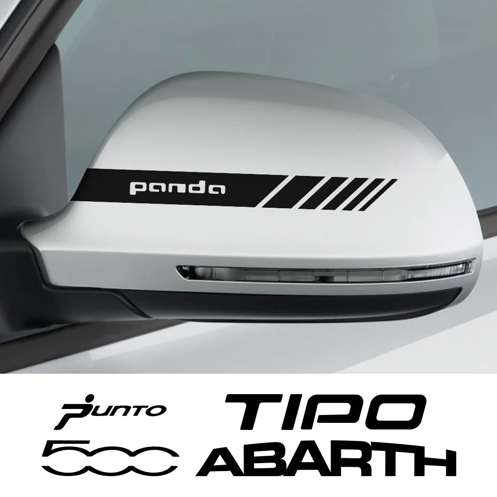 2 шт наклейки на зеркало заднего вида автомобиля для Fiat 500 ABARTH отделка X Sport панда