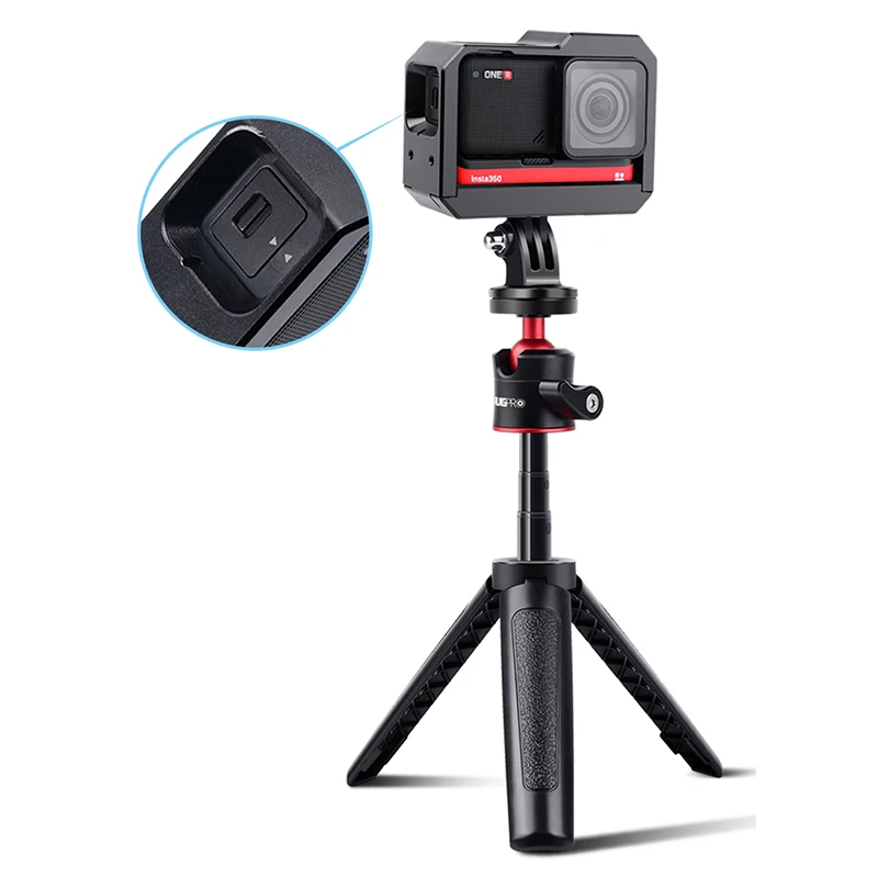 Vlogging защитный Алюминий клетка для Insta360 один R Vlog Клетка Складной GoPro Тип крепления