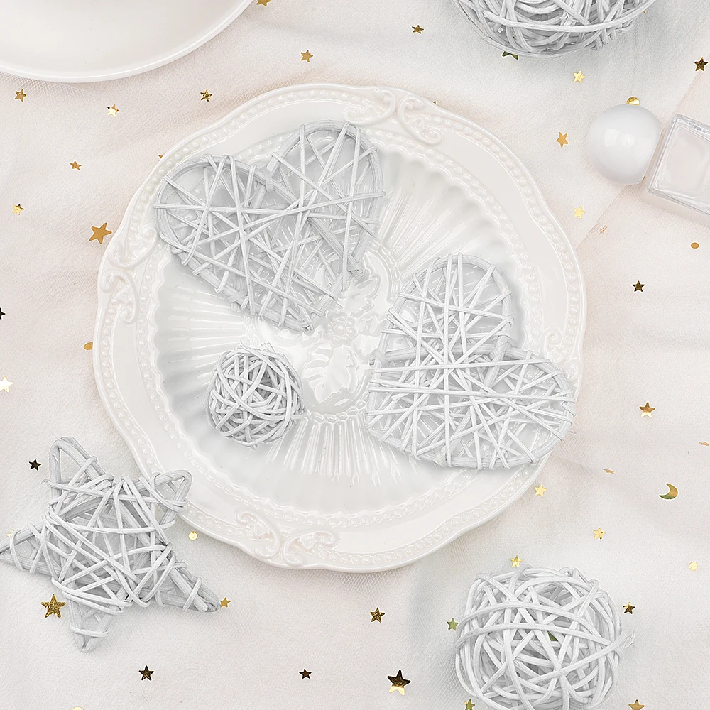 Ins реквизит для фотосъемки аксессуары 9 шт натуральные плетеные шарики из ротанга