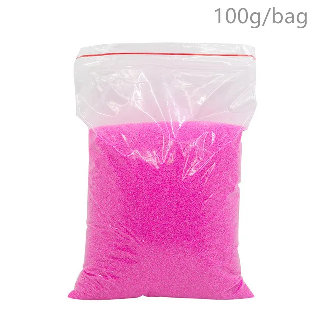 100g Pink 100 г не влажный волшебный песок для детей игрушки Красочные Марс, Космический песок слизь Крытый играть забавная обучающая игрушка для Дети Детские подарки - Цвет: 100g Pink