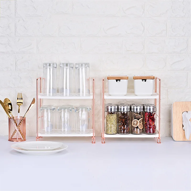 Полка для домашней посуды полки кухонной Настольная полка закусок всякой