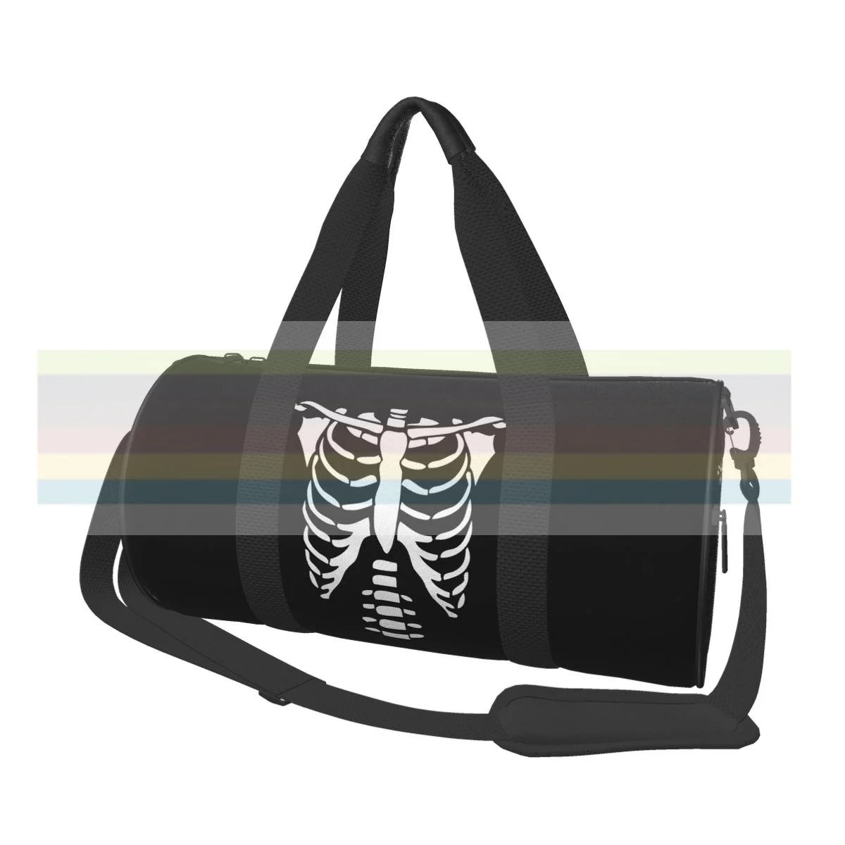 

Skeleton Chest universal travel sports fitness shoulder bag. Nylon portable outdoor sports bag. Dry and wet separation bag