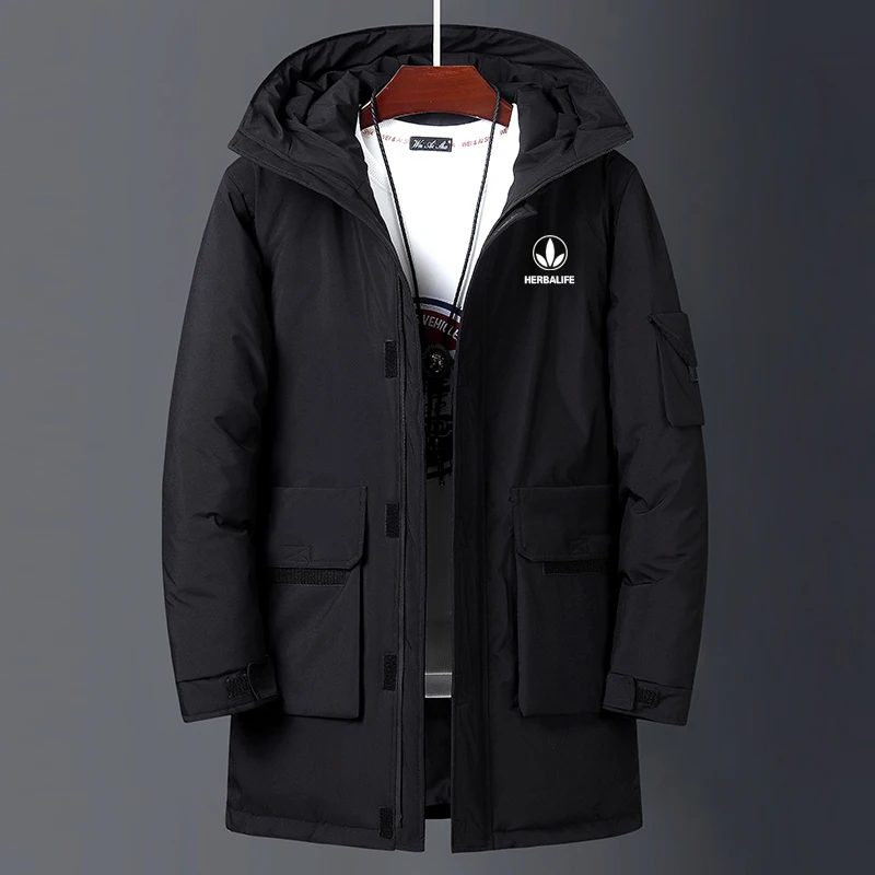 HERBALIFE 2019 Новинка белая утка вниз длинная штормовка шляпа мужская Gar Мужская