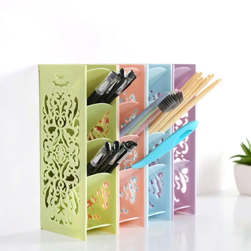 4 сетчатый Настольный держатель для ручек офисный школьный чехол хранения