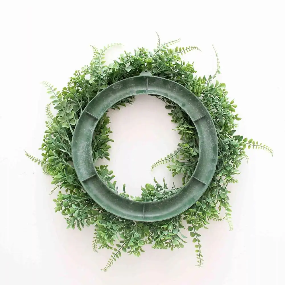 40 см Искусственный венок с зелеными папоротниками из искусственного пластика