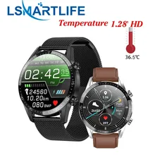 T03 Smart Watch Men 24 Hours Continuous Temperature Monitor IP68 ECG PPG BP Heart Rate Fitness Tracker Sports Smartwatch