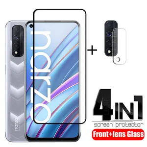 full cover glass for realme narzo 4g glass for oppo realme narzo 30 4g film screen protector for realme narzo 30 4g lens glass free global shipping