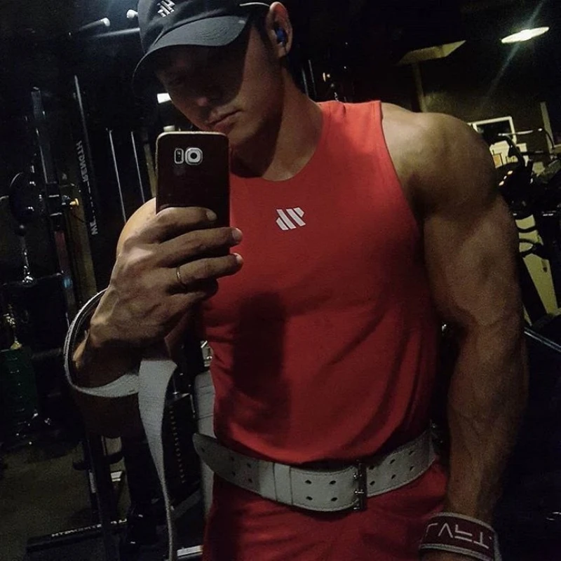 

Summer male sports leisure running training jacket mesh quick-drying sleeveless vest