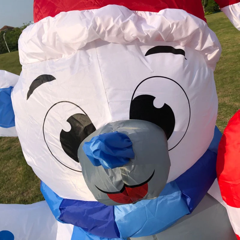 

1.2M Inflatable Polar Bear Airblown Christmas Decorations LED Lights Outdoor Indoor Toys Home Family Blow up Lawn Inflatables