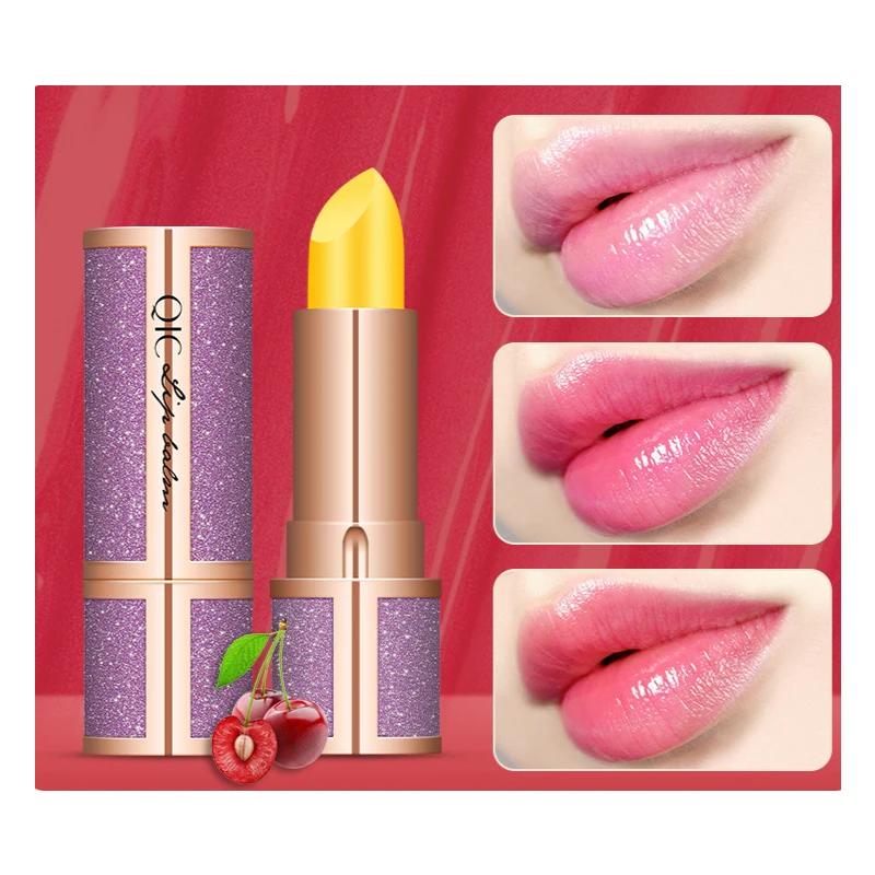 Увлажняющая водостойкая губная помада с изменением температуры вишни на осень и
