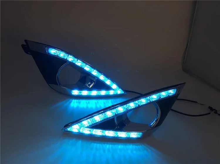 Дневные ходовые огни 2 шт. светодиодные лампы дневного света для Toyota Corolla 2013 2014 12 В
