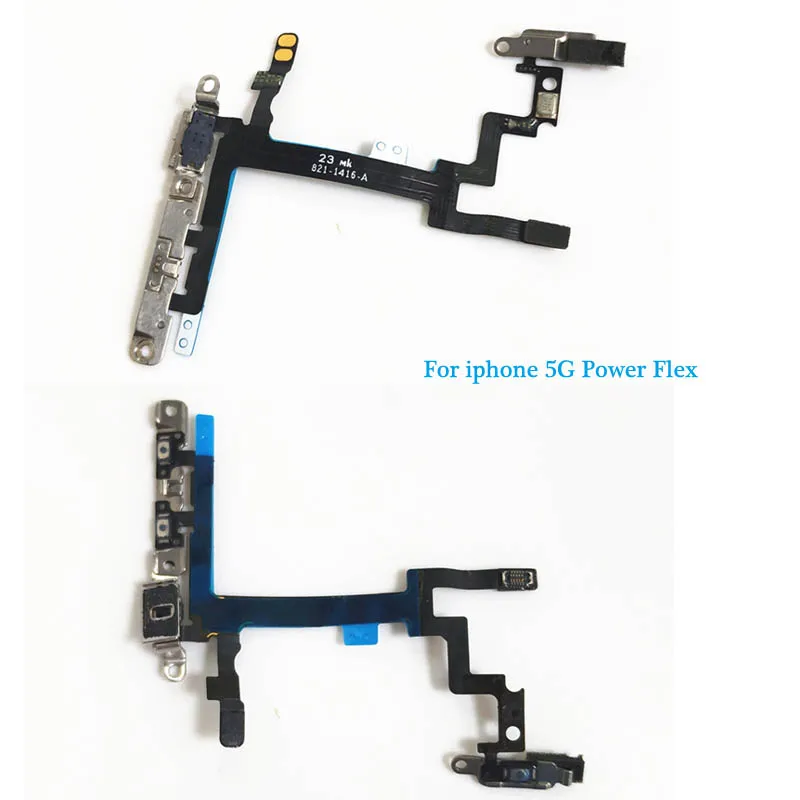 Оригинальный гибкий кабель для iPhone 5 5S 5C 6 6S plus 7 8 с бесшумным контролем громкости