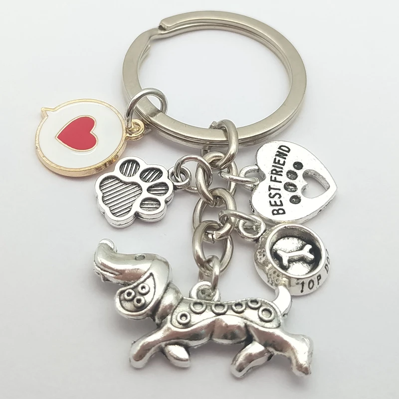 1 капля масла Любовь Собака Кость собачья лапа сплав брелок женская сумка