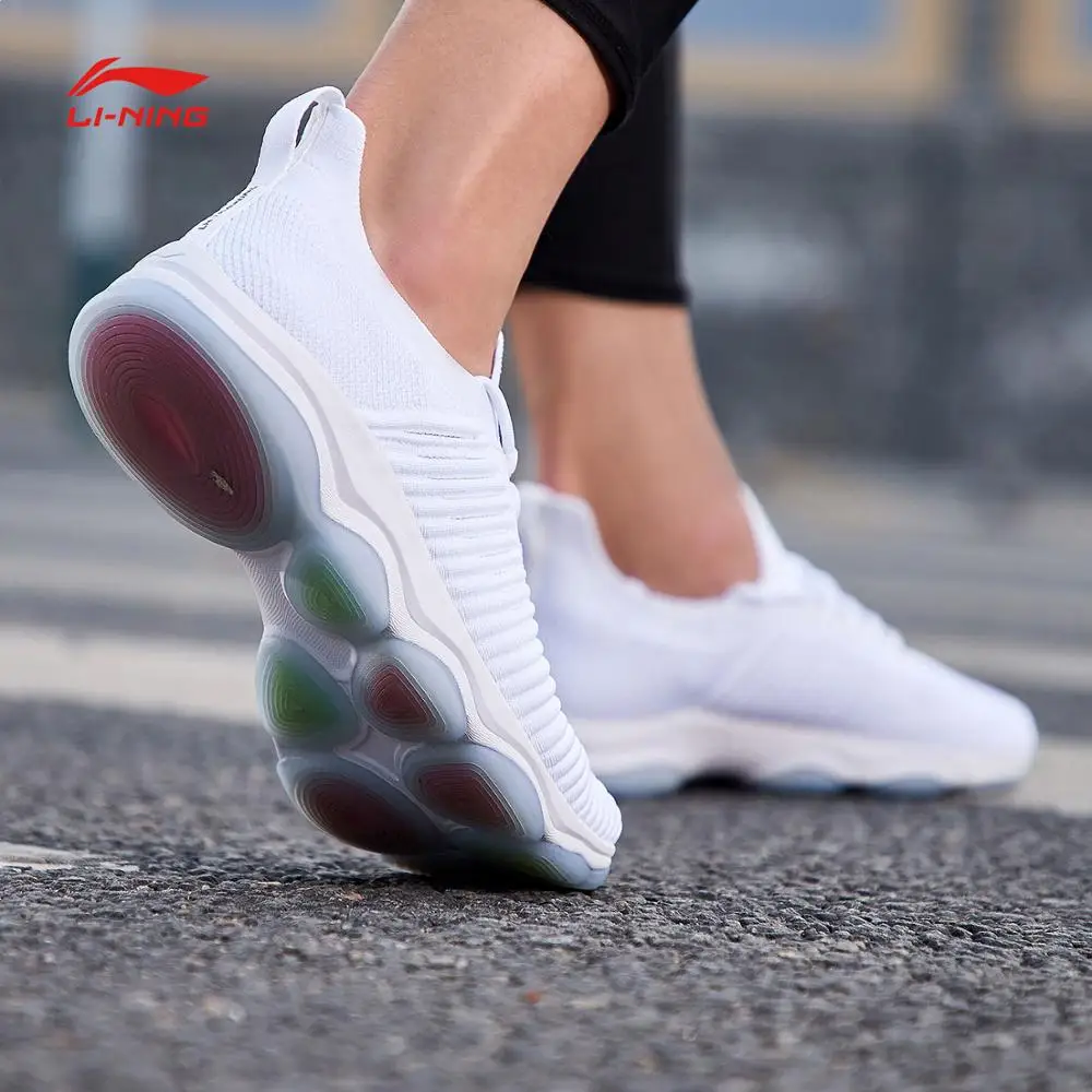 Li-Ning/Мужская обувь для тренировок; дышащая подкладка на подкладе; спортивная обувь из монопряжи; кроссовки, напоминающие носок; AFJN017 SJAS18