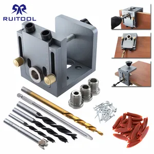 Карманный зажим с отверстием 9,5 мм, зажим для дюбеля из алюминиевого сплава, деревянный зажим, строительный инструмент для столярных работ