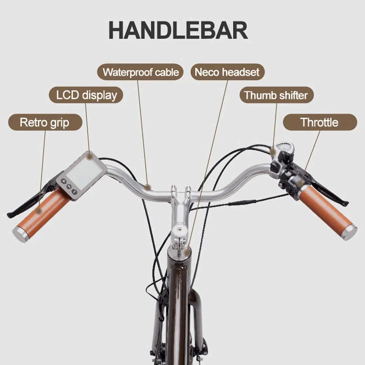 Kaufen Vintage 28 Zoll E Fahrrad Cruiser Elektrische Bike 400W Retro Fett 48V 13Ah Li-Ion Batterie Extended Range 7-geschwindigkeit Ebike Für Erwachsene