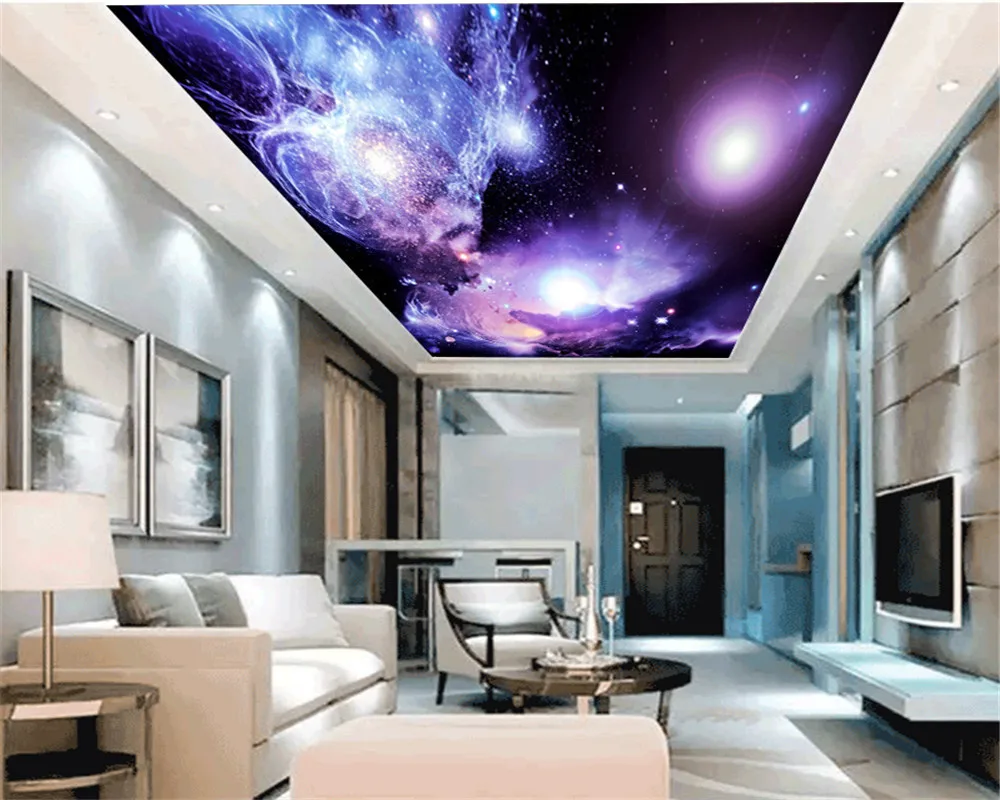 

3d mural wallpaper Dreamy Outer Space Planet Living Room Bedroom Green Silk Wallpaper Wallpaper
