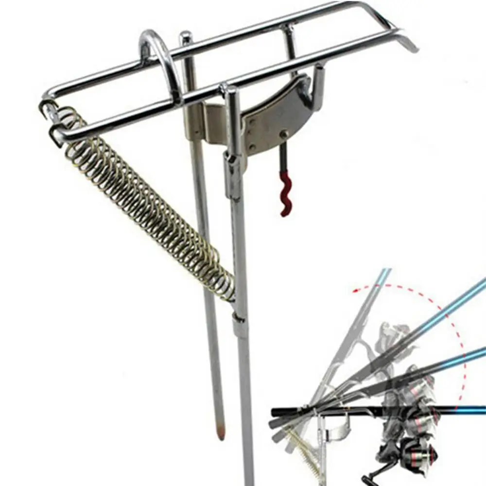 Держатель для удочки автоматический двойной пружинный угол рыболовная удочка