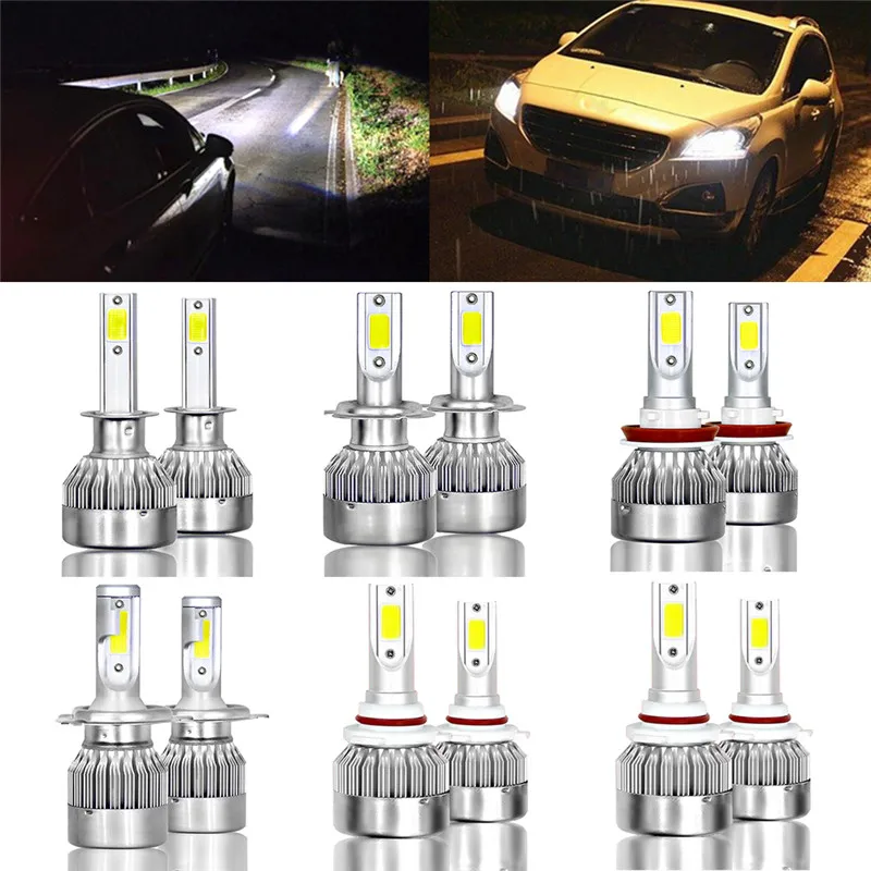 2 шт. Автомобильные светодиодные лампы 9005/9006/H7/H11/H4 140 Вт 6000 лм IP68 9 В-36 В | Автомобили