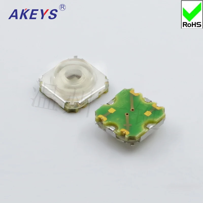 Сенсорный 4 контактный кнопочный переключатель SMD с крассветодиодный Одом 5 шт.