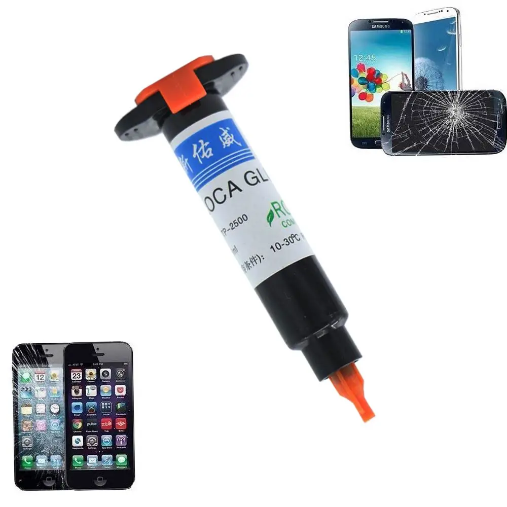 Высокое качество оригинальный TP 2500 LOCA UV Жидкий оптический прозрачный клей УФ для