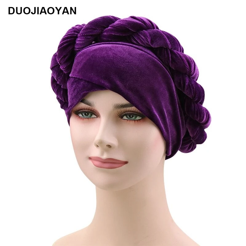 DUOJIAOYAN новый стиль молочный шелк чистый головной убор вельветовые цвета плетеные