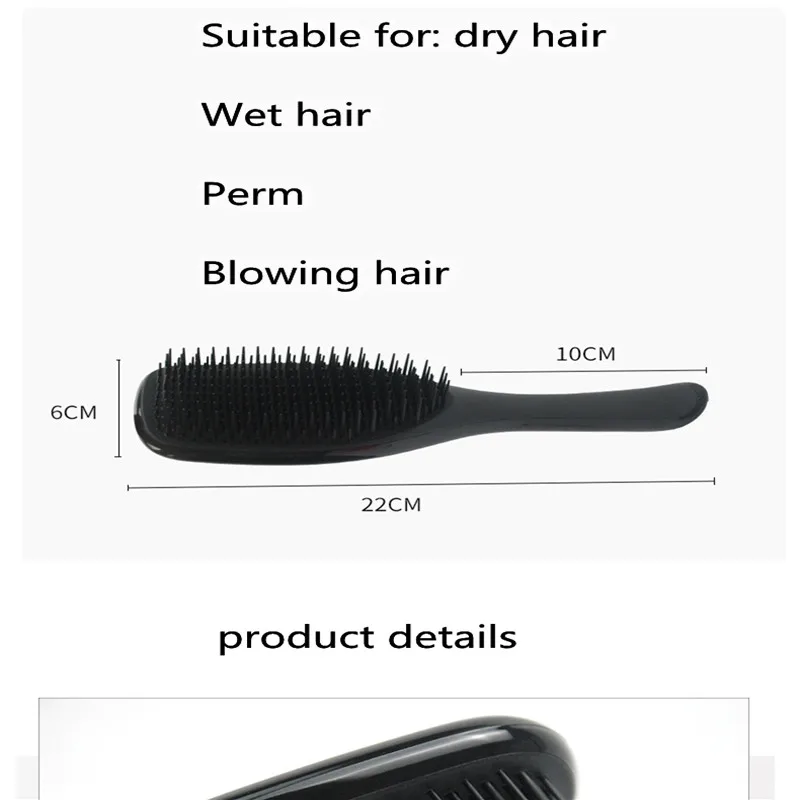 

Magic Comb Anti-static Massage Hair Brush No Tangle Detangle Shower TT Combs For Salon Barber Styling Tools Hairdressing