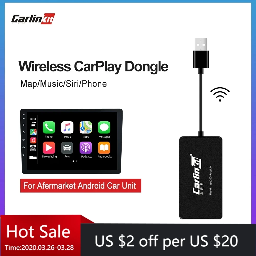 

Carlinkit USB CarPlay ключ/Android авто для Android автомобильный Android мультимедийный плеер iPhone Android телефон беспроводной Autokit черный