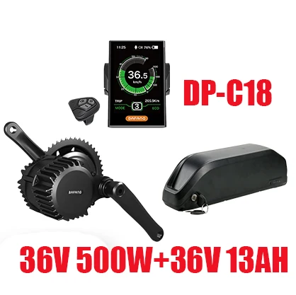 C1836V500W36V13AH Bafang мотор 48В 500/750/1000w BBS02 BBSHD Электрический велосипед Conversion Kit с Батарея в, 36 В, 48 В, 13/17. 5ah, фара для электровелосипеда в двигателя комплект BBS01 - Цвет: C1836V500W36V13AH