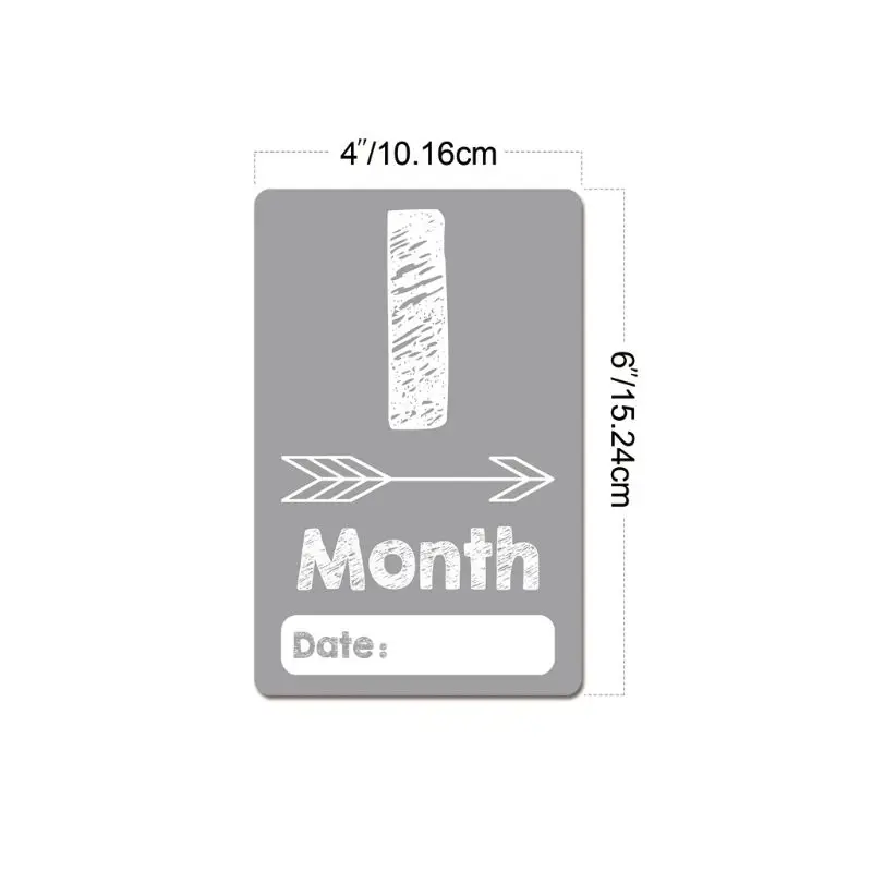 

Baby Monthly Milestone Cards Photo Prop Age Cards Baby Shower Registry Gift