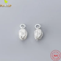 925 sterling silver 9mm peanut charms diy handwork jewelry findings bracelet necklace pendant accessories