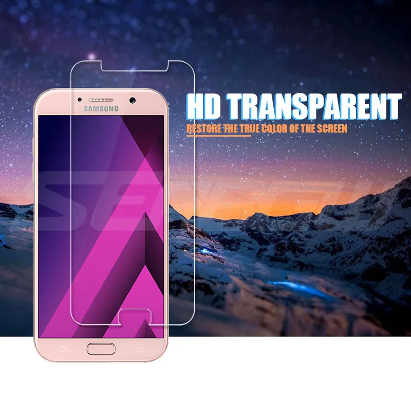 9H Защитное стекло для Samsung Galaxy A3 A3 A5 A7 A6 A8 Plus A9 протектор экрана 9H 2.5D закаленное стекло