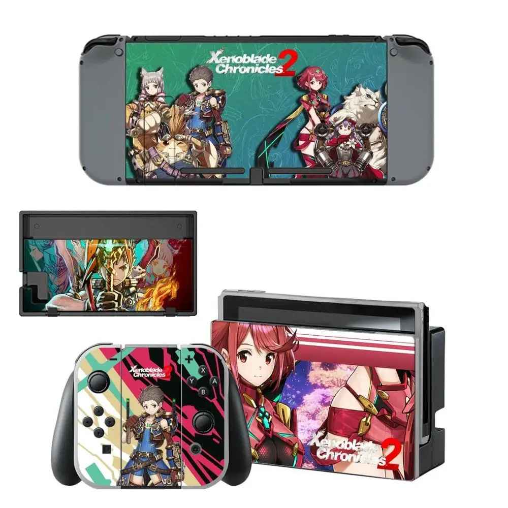 Xenoblade хроники 2 Nintendo переключатель кожи Стикеры винил s скины для Switch консоли и Joy