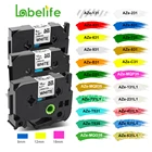 Лента для этикеток 231 241, совместимая с принтером этикеток Brother, лента для этикеток Tze-231 91218 мм, черная на белом 231 221, ламинированные ленты