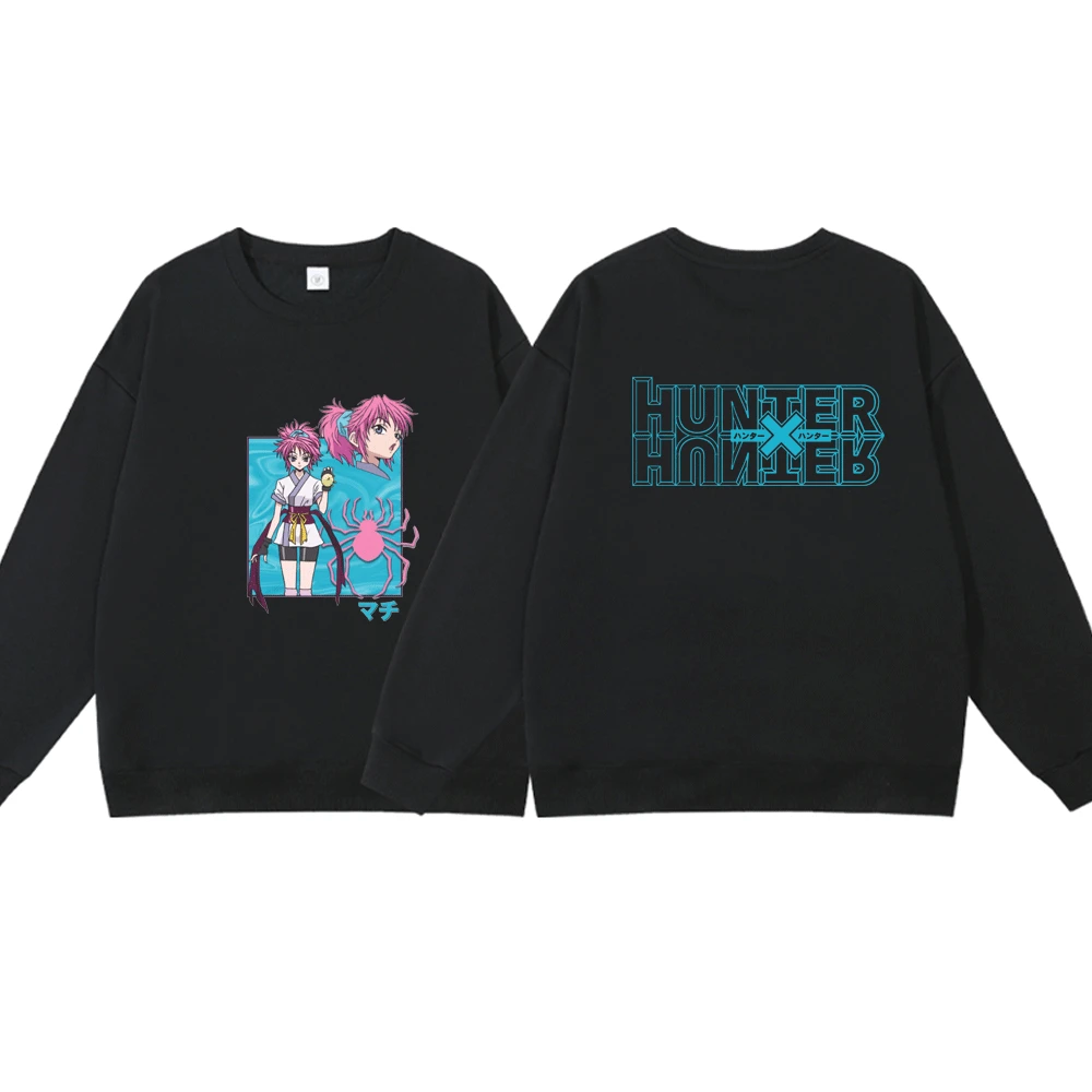 

Hot Anime Hunter X Hunter Machi Print Crew Neck Sweatshirt Men Women Phantom Troupe Clothes Sweatshirts Demon Slayer Pullover