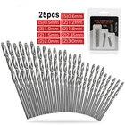 Набор сверл из быстрорежущей стали с титановым покрытием, 0,5-3 мм, 1025 шт.