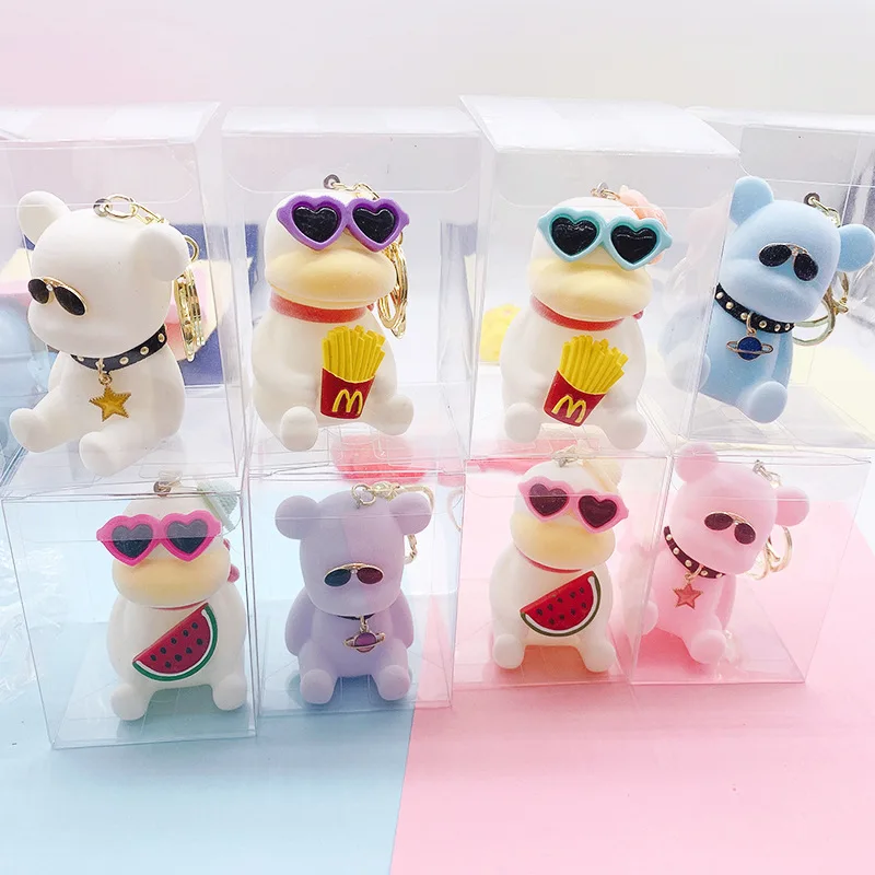 Новинка 2020 стильная одежда солнцезащитные очки медведь брелок изысканный